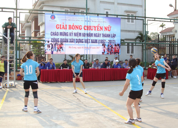 Viglacera Hạ Long tổ chức giải Bóng chuyền nữ chào mừng 60 năm ngày thành lập Công đoàn Xây dựng Việt Nam (16/3/1957 – 16/3/2017) và kỷ niệm ngày Quốc tế Phụ nữ 8/3